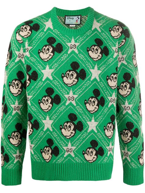 gucci mickey sweater green